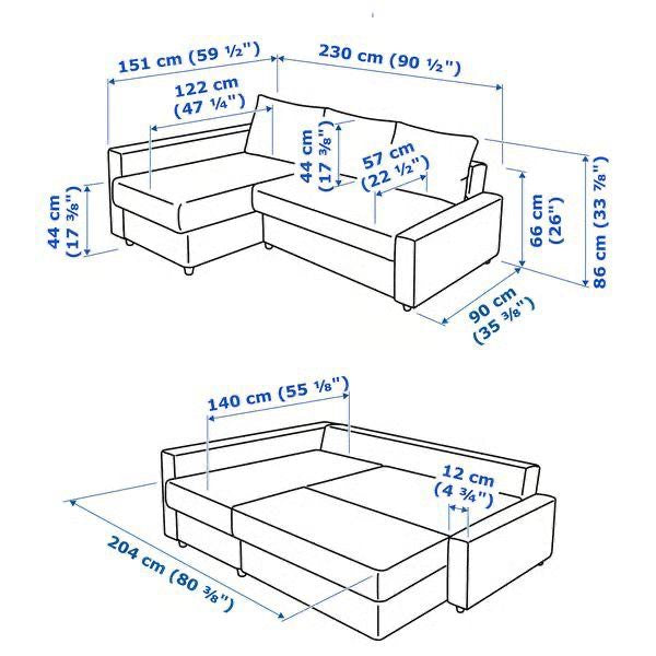 Frankie 2.0 Corner Sofa Bed with Storage