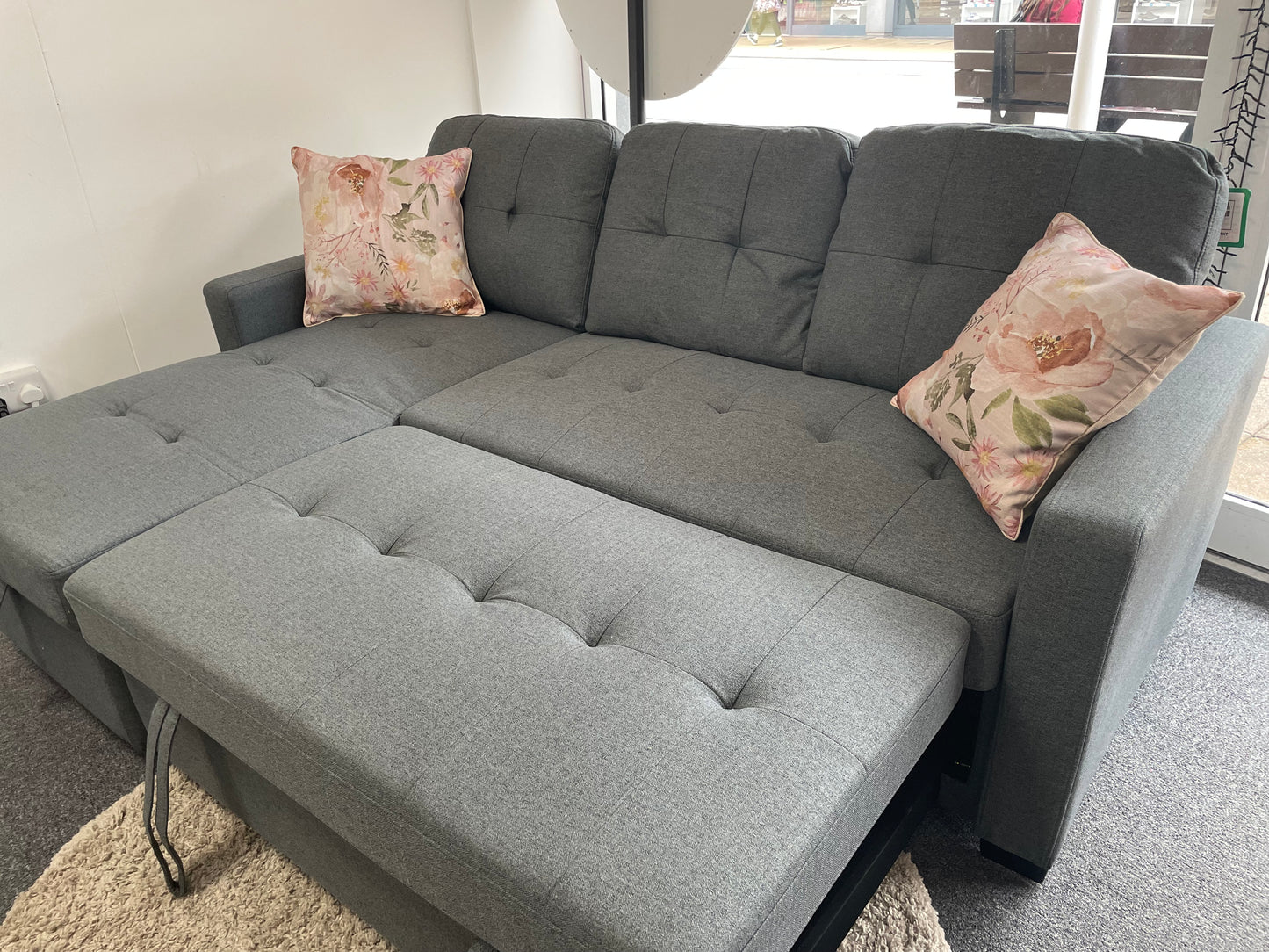 Frankie Corner Sofa Bed with Storage