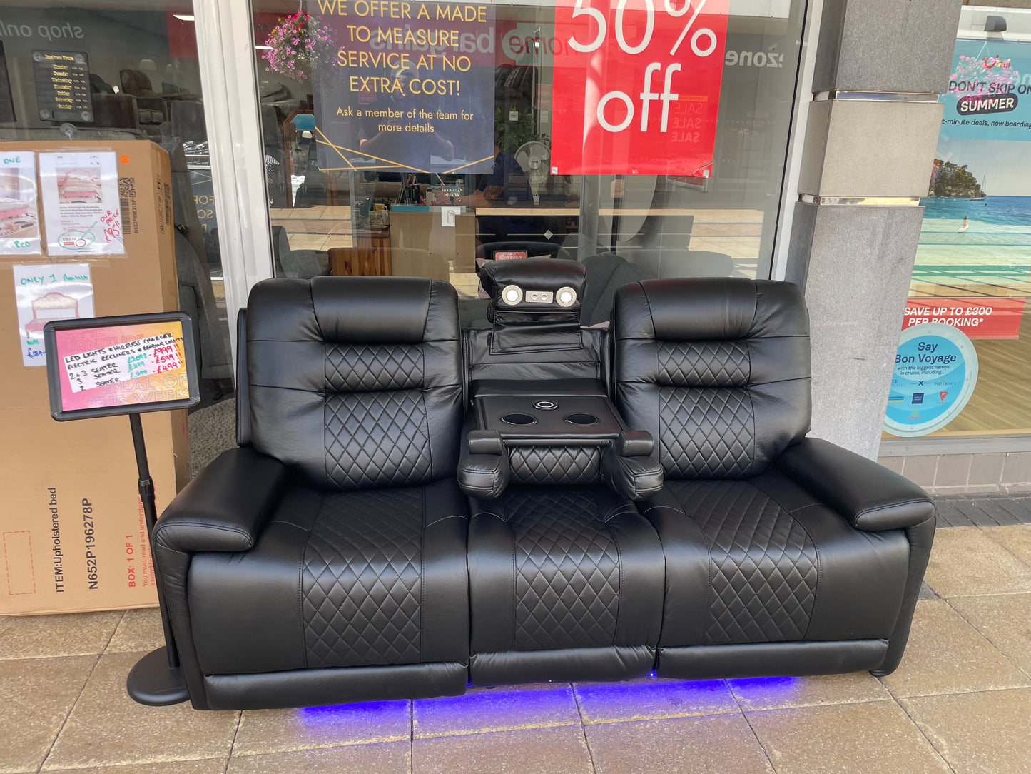 Harrison Lux Power Recliner 3 Seater Sofa