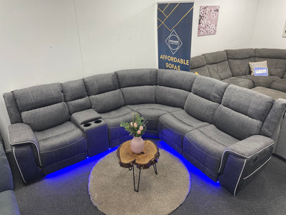Ex-Display Havana Power Recliner Corner Sofa