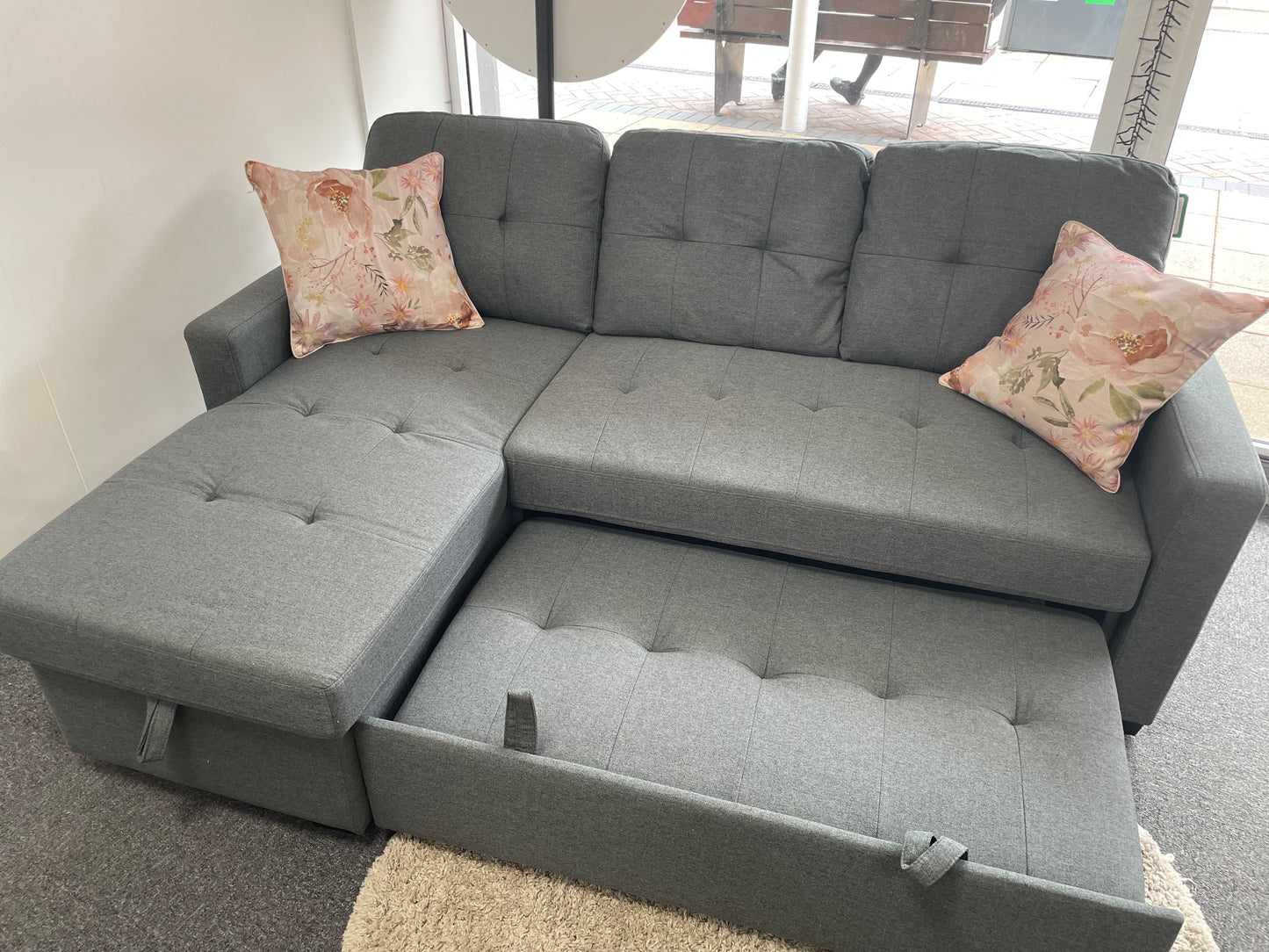 Frankie Corner Sofa Bed with Storage