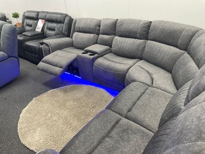 Ex-Display Havana Power Recliner Corner Sofa
