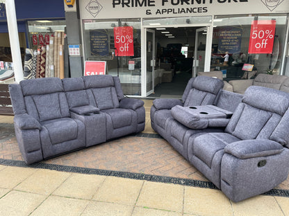 Ex-Display Buenos Recliner Sofa Suite