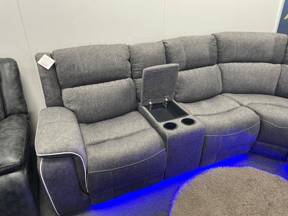 Ex-Display Havana Power Recliner Corner Sofa