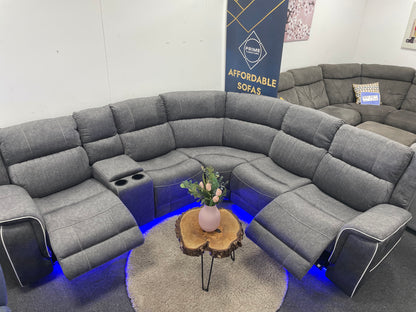 Ex-Display Havana Power Recliner Corner Sofa