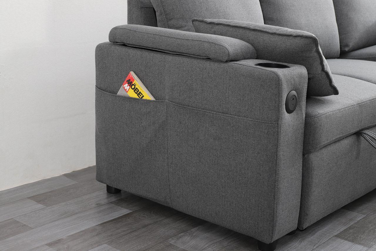 Frankie 2.0 Corner Sofa Bed with Storage