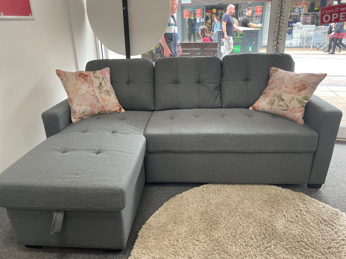 Frankie Corner Sofa Bed with Storage