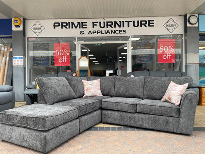 Miama Corner Sofa With Footstall