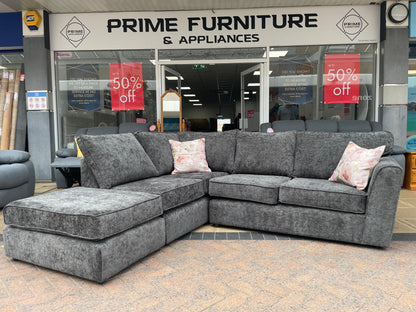 Miama Corner Sofa With Footstall