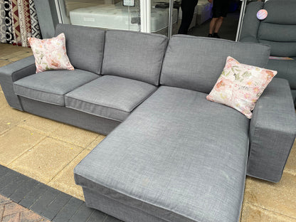 Grey Corner Sofa #U1270