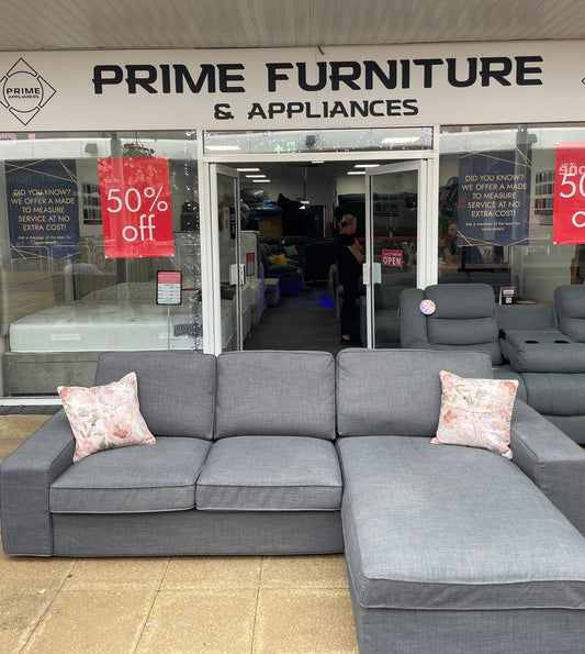 Grey Corner Sofa #U1270